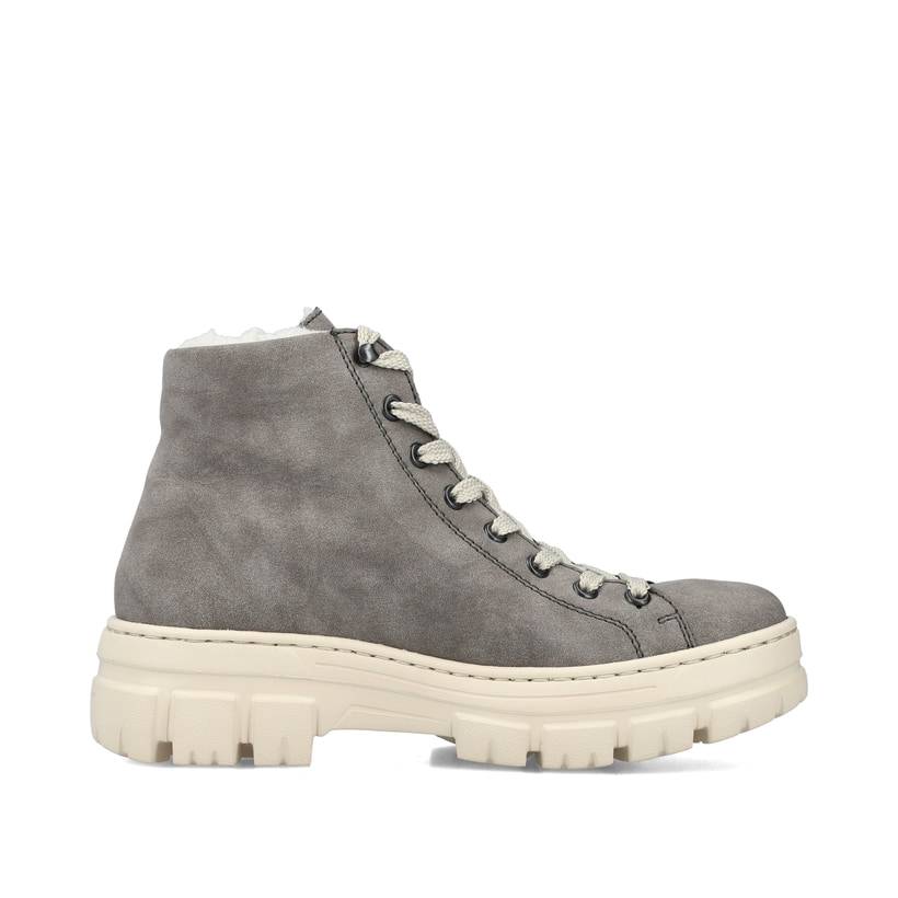 Rieker Artikelnummer Z7410-40 Rieker Damen Schnürstiefel Quarzgrau