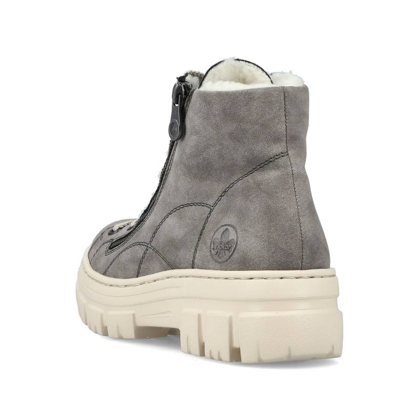 Rieker Artikelnummer Z7410-40 Rieker Damen Schnürstiefel Quarzgrau