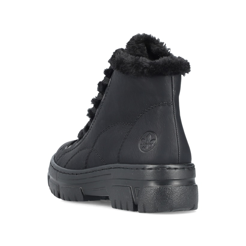 Rieker Artikelnummer Z7411-00 Rieker Damen Schnürstiefel Urbanschwarz