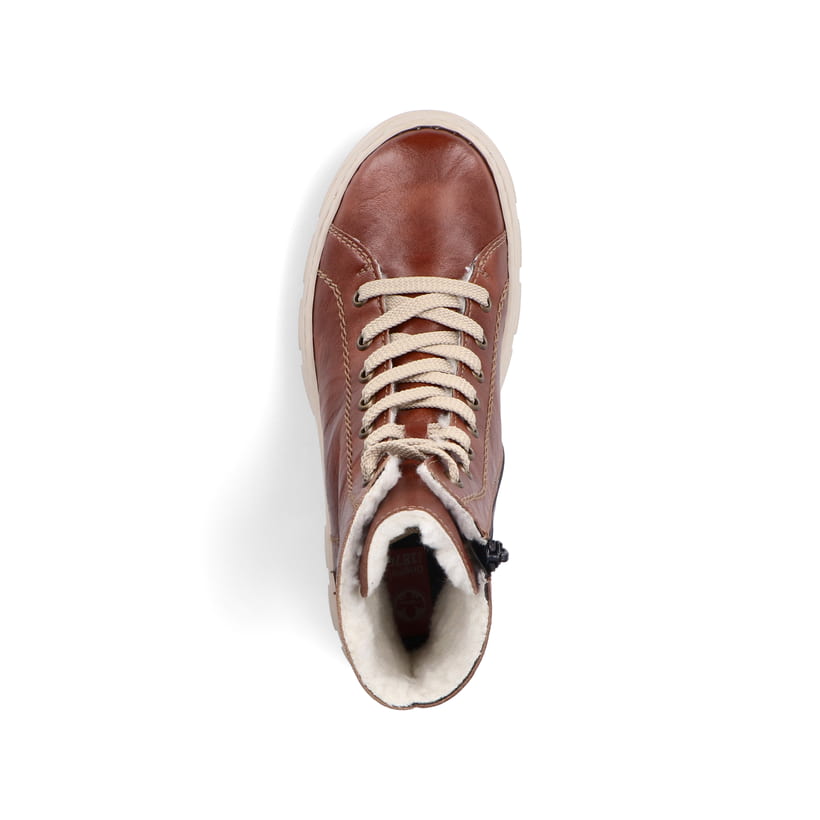 Rieker Artikelnummer Z7442-24 Rieker Damen Schnürstiefel Kastanienbraun
