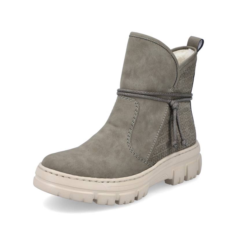 Rieker Artikelnummer Z7462-52 Rieker Damen Kurzstiefel Graugrün