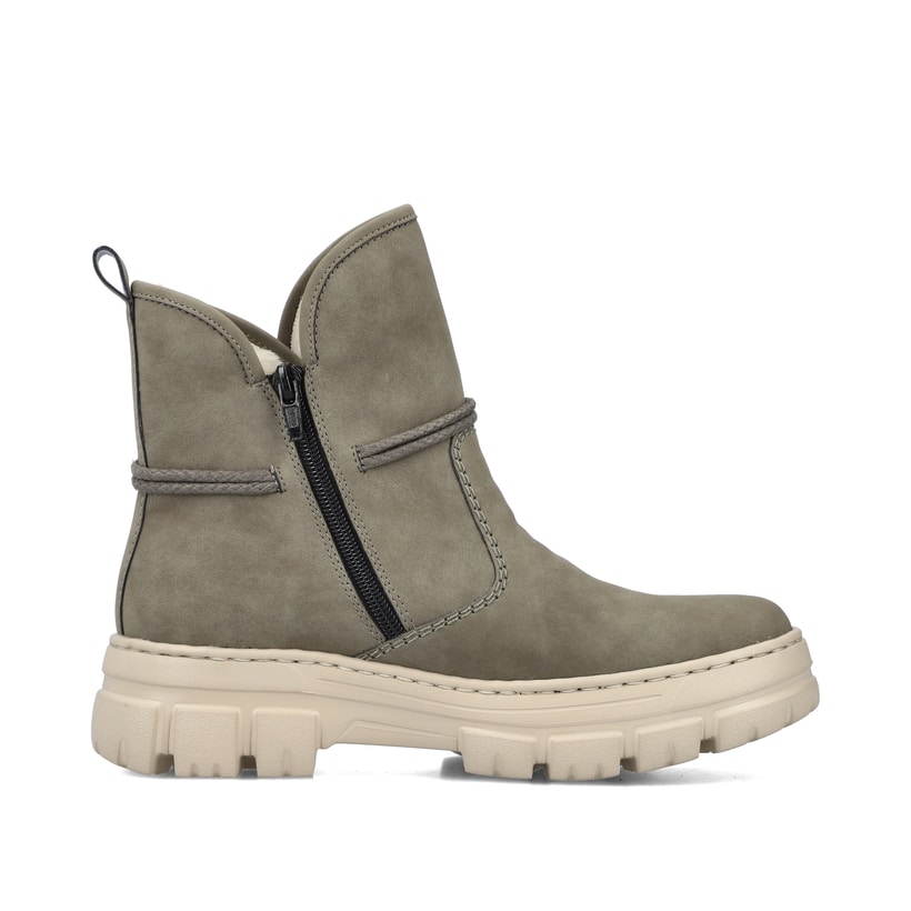 Rieker Artikelnummer Z7462-52 Rieker Damen Kurzstiefel Graugrün