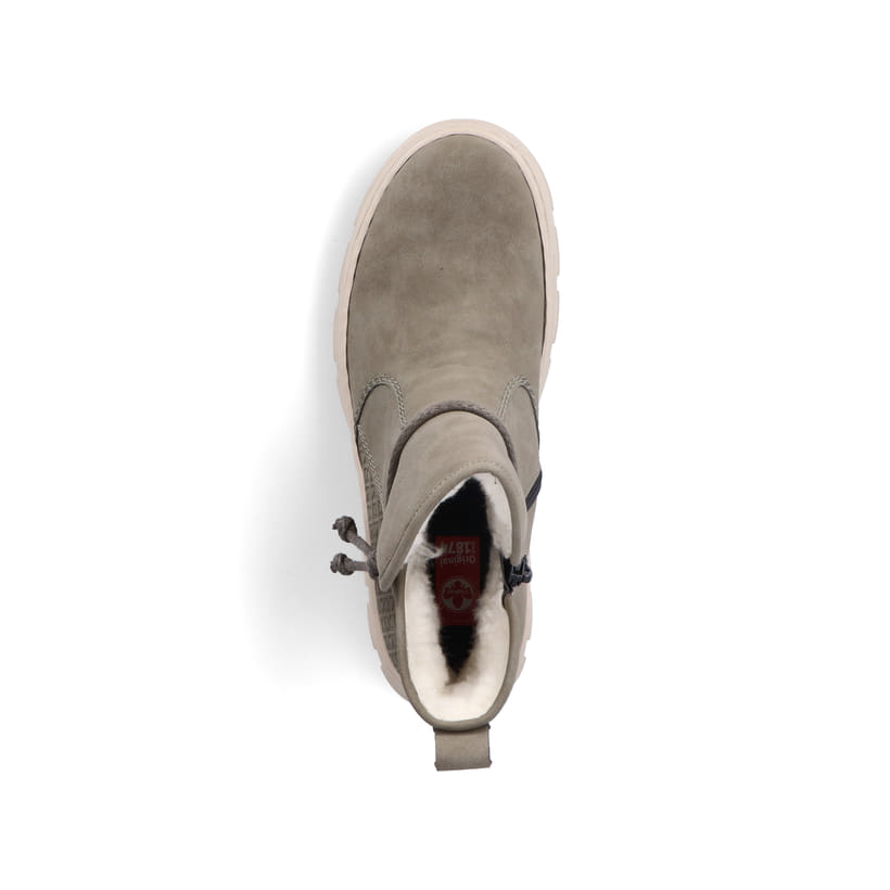 Rieker Artikelnummer Z7462-52 Rieker Damen Kurzstiefel Graugrün