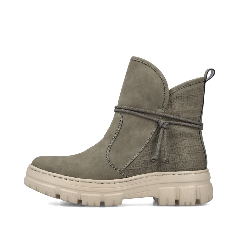 Rieker Artikelnummer Z7462-52 Rieker Damen Kurzstiefel graugrün