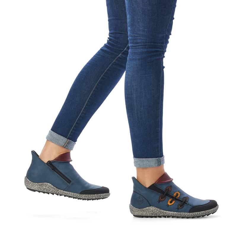 Rieker Artikelnummer Z7582-00 Rieker Damen Slipper Ozeanblau