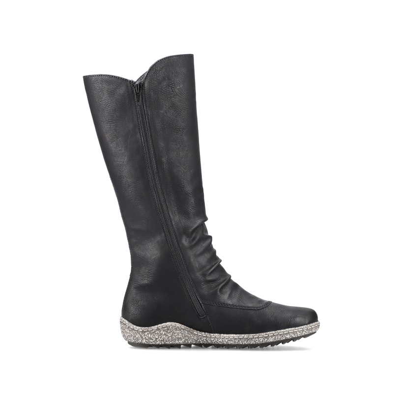 Rieker Artikelnummer Z7591-00 Rieker Damen Hochschaftstiefel Tiefschwarz