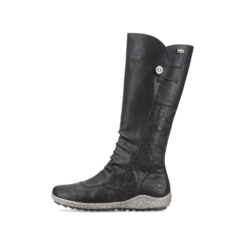 Rieker Artikelnummer Z7591-00 Rieker Damen Hochschaftstiefel tiefschwarz