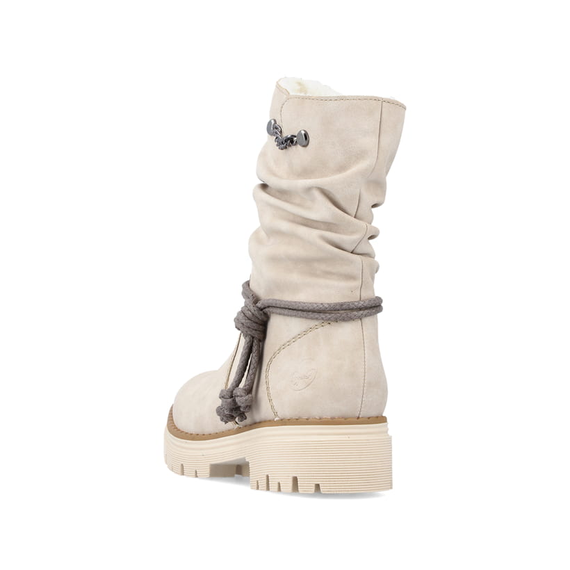 Rieker Artikelnummer Z8591-60 Rieker Damen Kurzstiefel Hellbeige