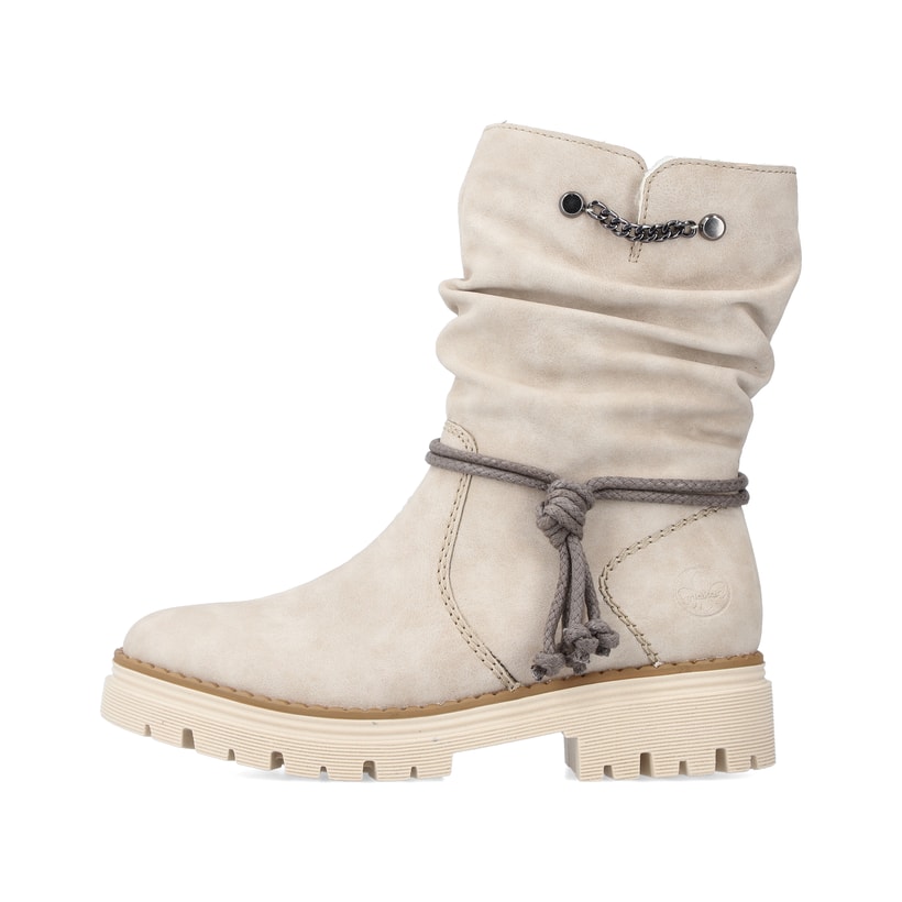 Rieker Artikelnummer Z8591-60 Rieker Damen Kurzstiefel hellbeige