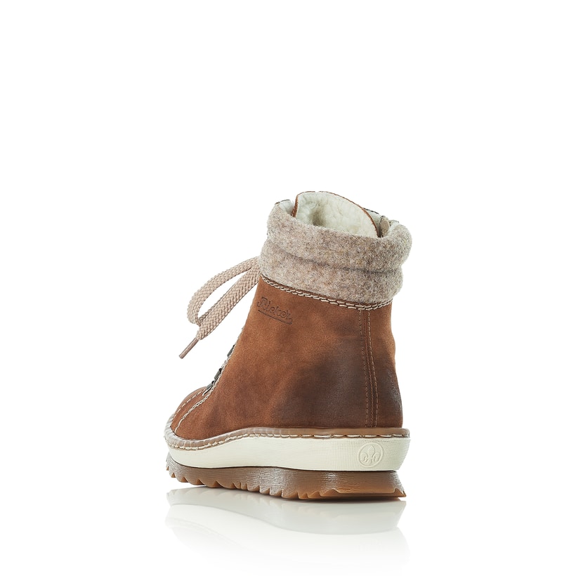 Rieker Artikelnummer Z8610-24 Rieker Damen Schnürstiefel Karamellbraun