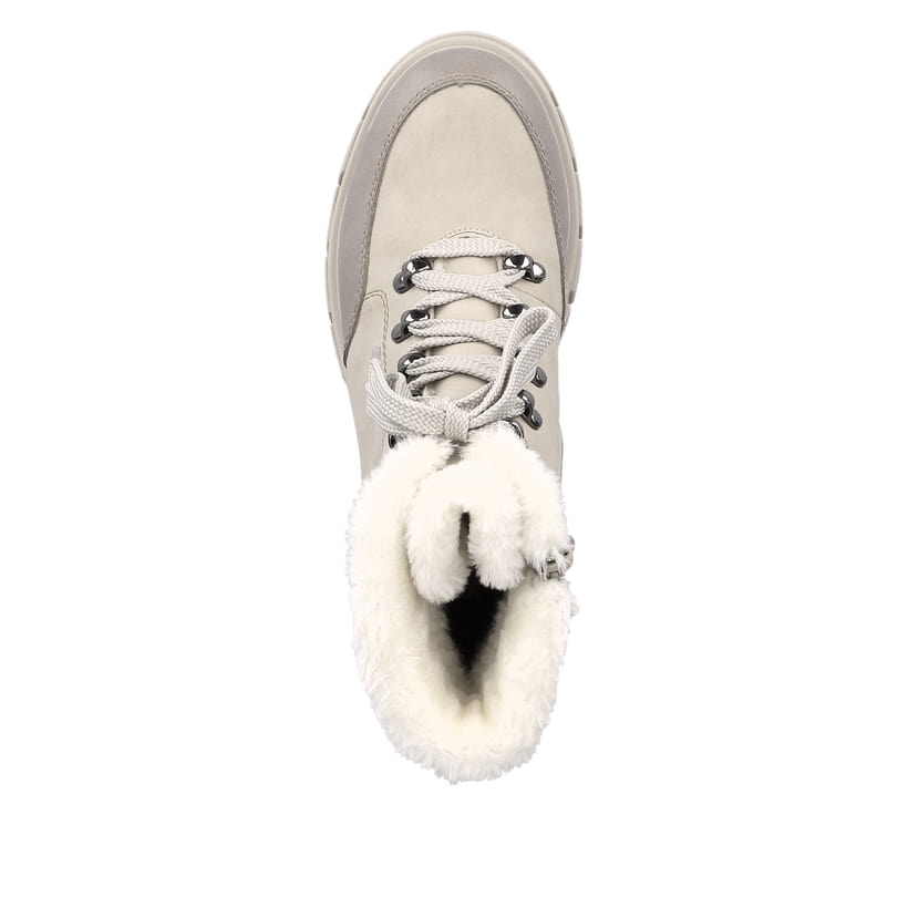 Rieker Artikelnummer Z9109-62 Rieker Damen Schnürstiefel Hellbeige