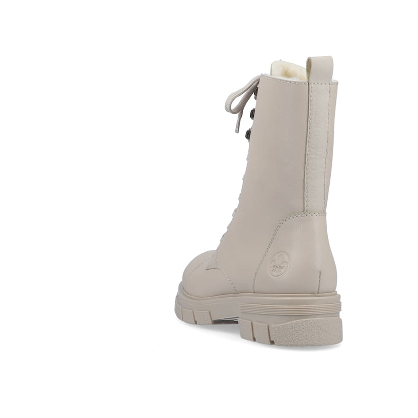 Rieker Artikelnummer Z9119-60 Rieker Damen Schnürstiefel Hellbeige