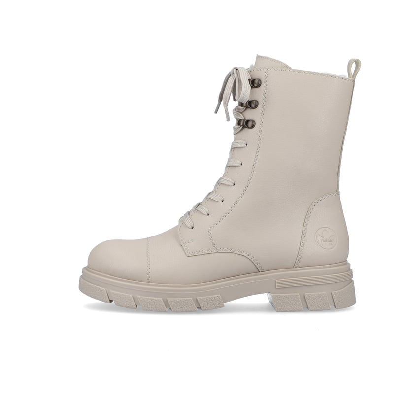 Rieker Artikelnummer Z9119-60 Rieker Damen Schnürstiefel hellbeige