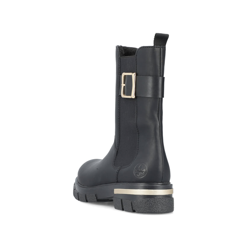 Rieker Artikelnummer Z9127-00 Rieker Damen Biker Boots Urbanschwarz