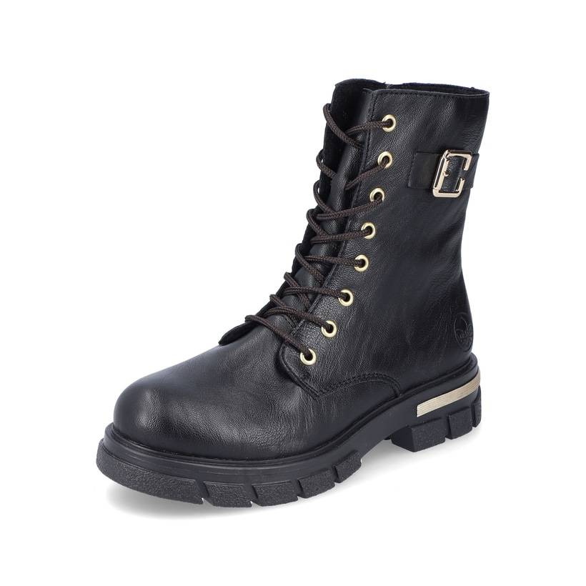 Rieker Artikelnummer Z9133-00 Rieker Damen Biker Boots Nachtschwarz