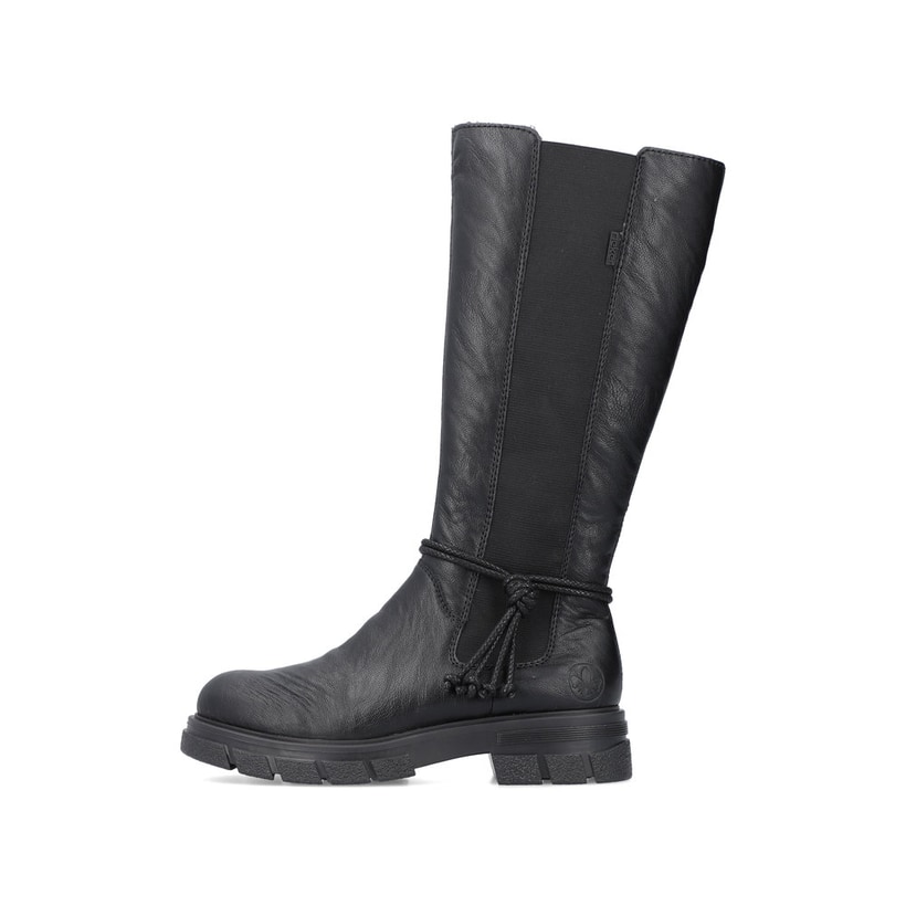 Rieker Artikelnummer Z9193-00 Rieker Damen Hochschaftstiefel glanzschwarz
