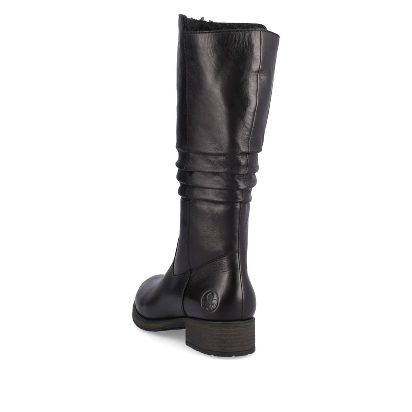 Rieker Artikelnummer Z9563-00 Rieker Damen Hochschaftstiefel Nachtschwarz