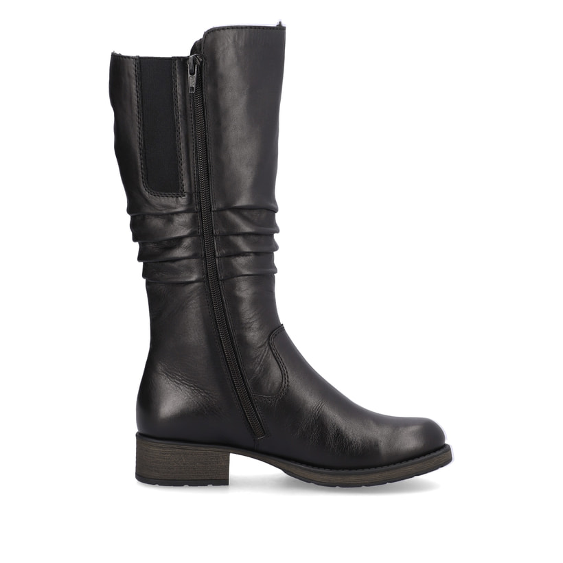 Rieker Artikelnummer Z9563-00 Rieker Damen Hochschaftstiefel Nachtschwarz