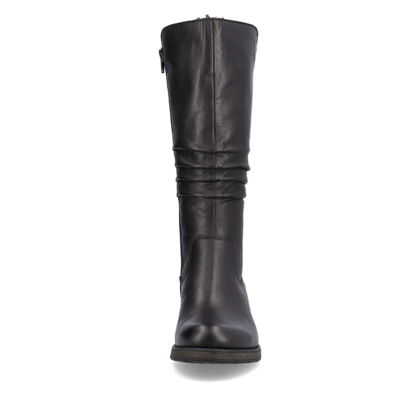 Rieker Artikelnummer Z9563-00 Rieker Damen Hochschaftstiefel Nachtschwarz