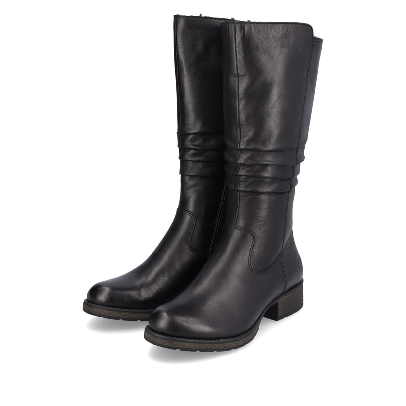 Rieker Artikelnummer Z9563-00 Rieker Damen Hochschaftstiefel nachtschwarz
