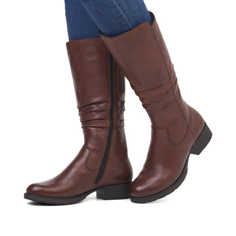 Rieker Artikelnummer Z9563-22 Rieker Damen Hochschaftstiefel Kaffeebraun