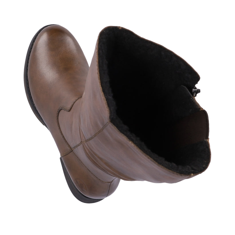 Rieker Artikelnummer Z9563-22 Rieker Damen Hochschaftstiefel Kaffeebraun