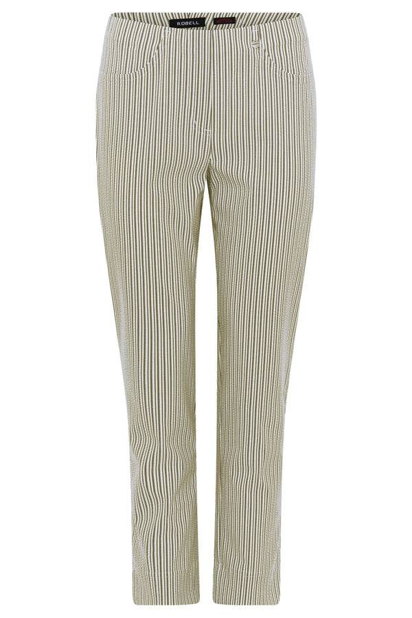 Robbe & Berking ROBELL BELLA 09 HOSEN DUNKLES OLIV