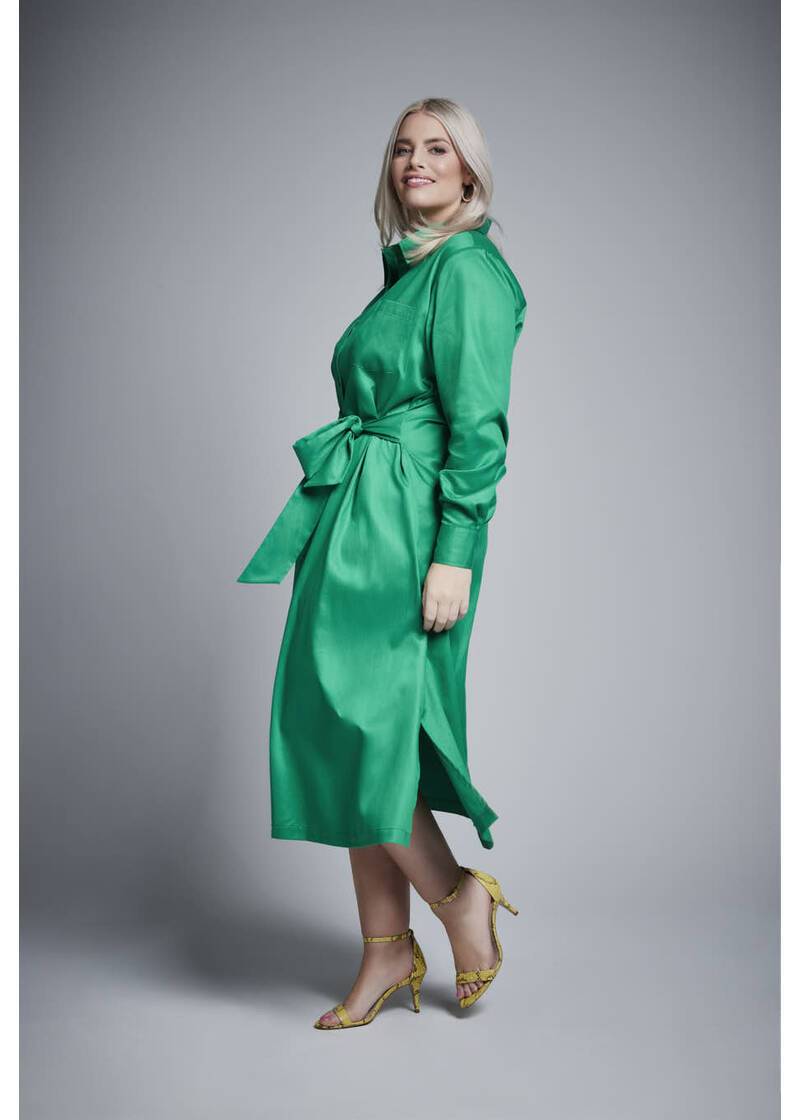 ROCK YOUR CURVES By Angelina Blusenkleid In GrünArtikelnummer RYC-LCAK-0459-650