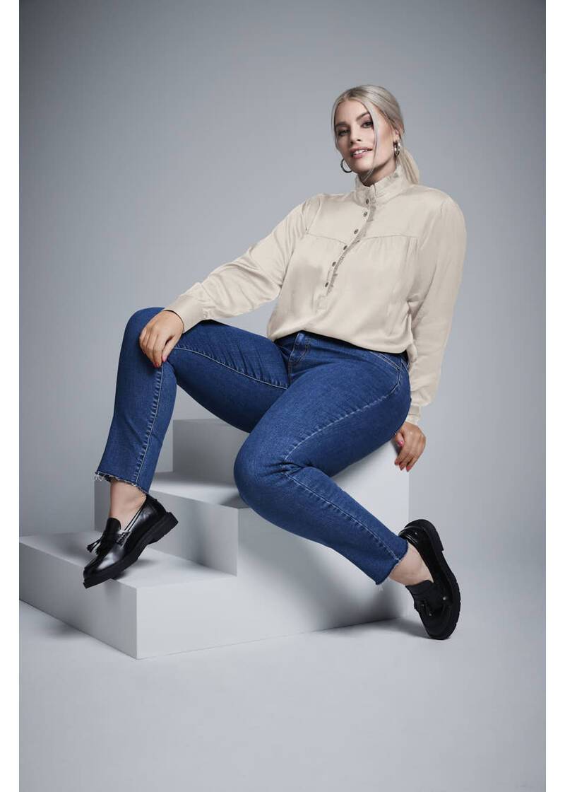 ROCK YOUR CURVES By Angelina Jeanshose, Skinny In Jeans BlauArtikelnummer RYC-LCAK-0278-501