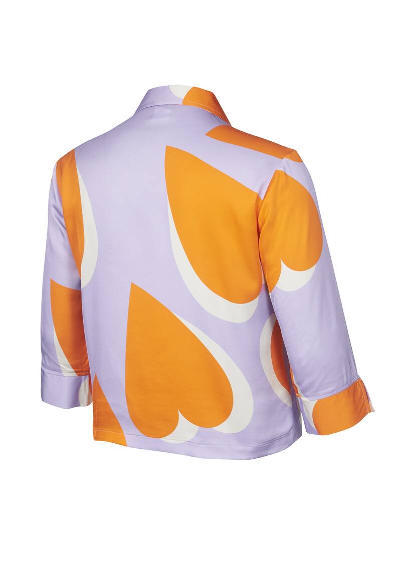 ROCK YOUR CURVES By Angelina Long Sleeves Shirt In Flieder MulticolorArtikelnummer RYC-LCAK-0669-450