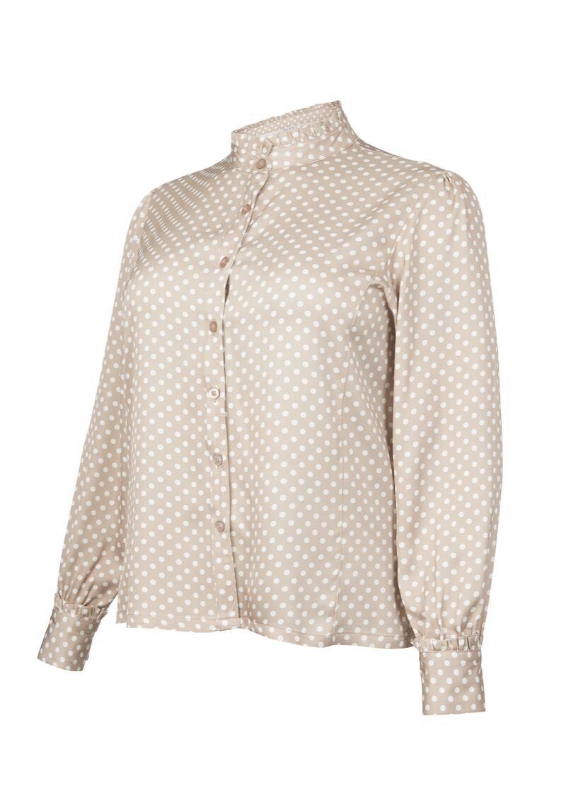 ROCK YOUR CURVES By Angelina Shirt Blouse In Beige/BraunArtikelnummer RYC-LCAK-0289-261