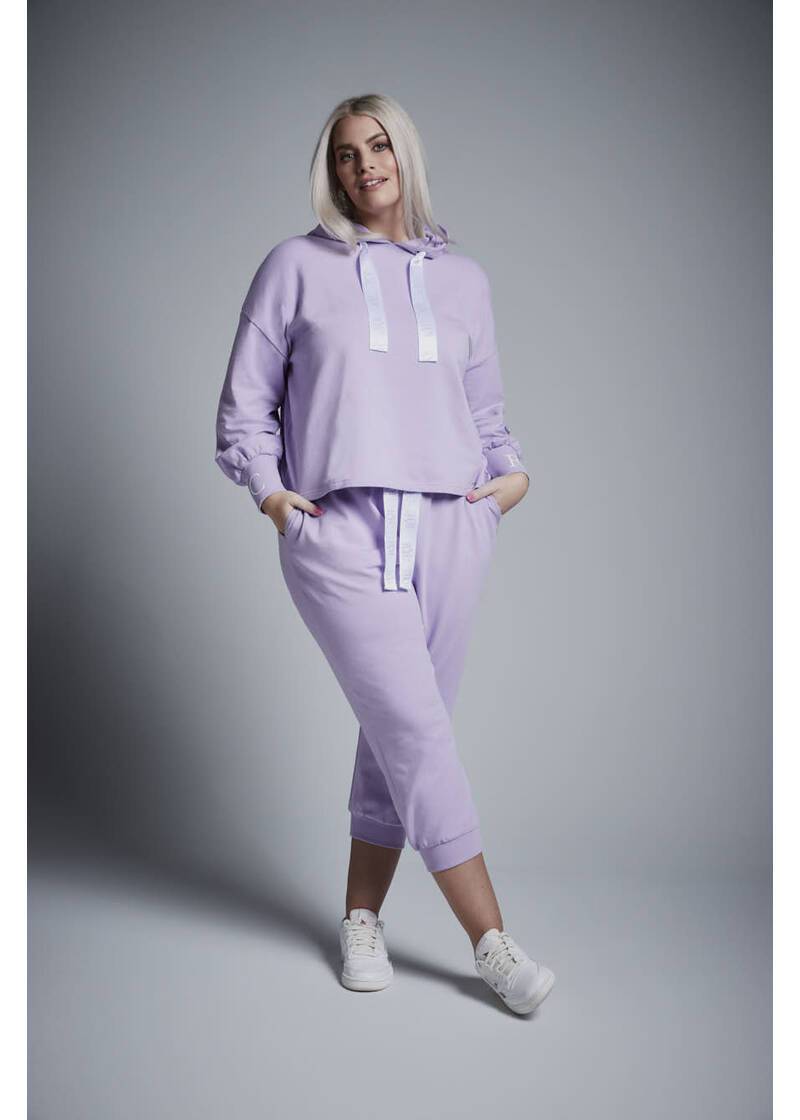 ROCK YOUR CURVES By Angelina Sweathoodie, Cropped In FliederArtikelnummer RYC-LCAK-0300-402