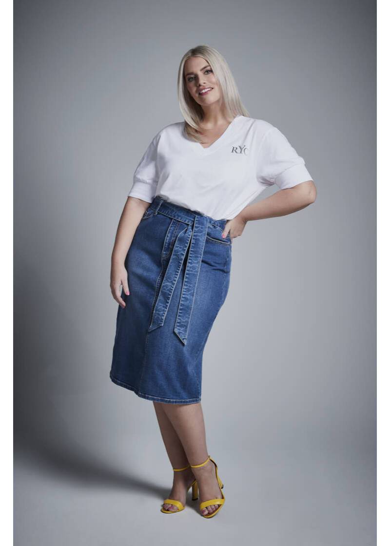 ROCK YOUR CURVES By Angelina T-Shirt In WeißArtikelnummer RYC-LCAK-0662-001