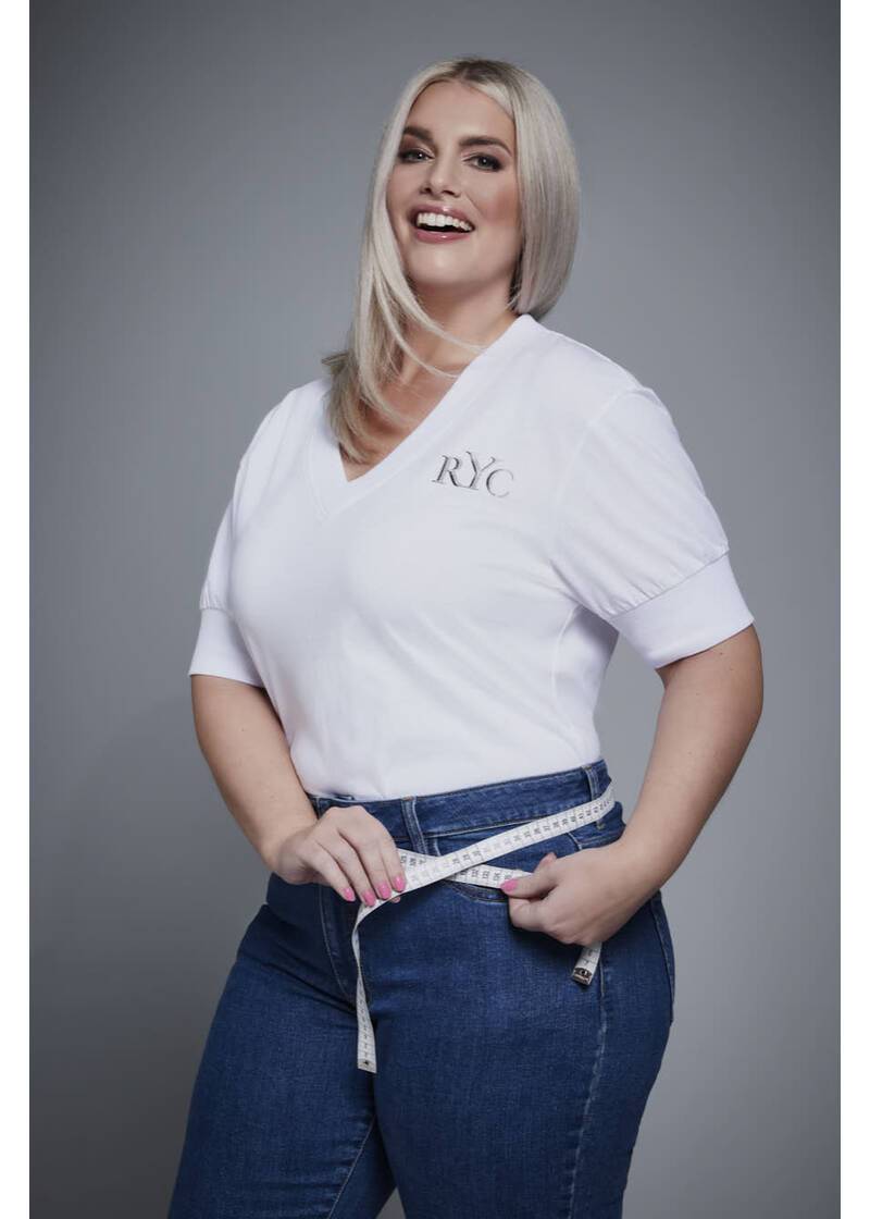 ROCK YOUR CURVES By Angelina T-Shirt In WeißArtikelnummer RYC-LCAK-0662-001