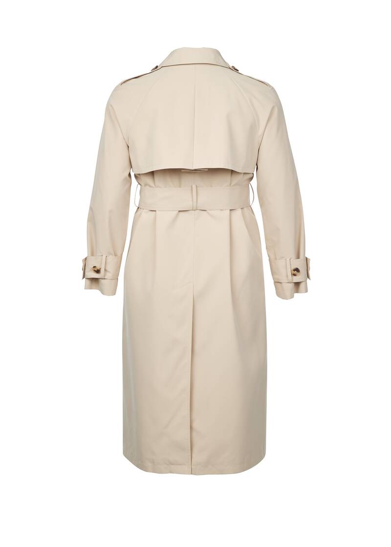 ROCK YOUR CURVES By Angelina Trenchcoat In EcruArtikelnummer RYC-LCAK-0496-101