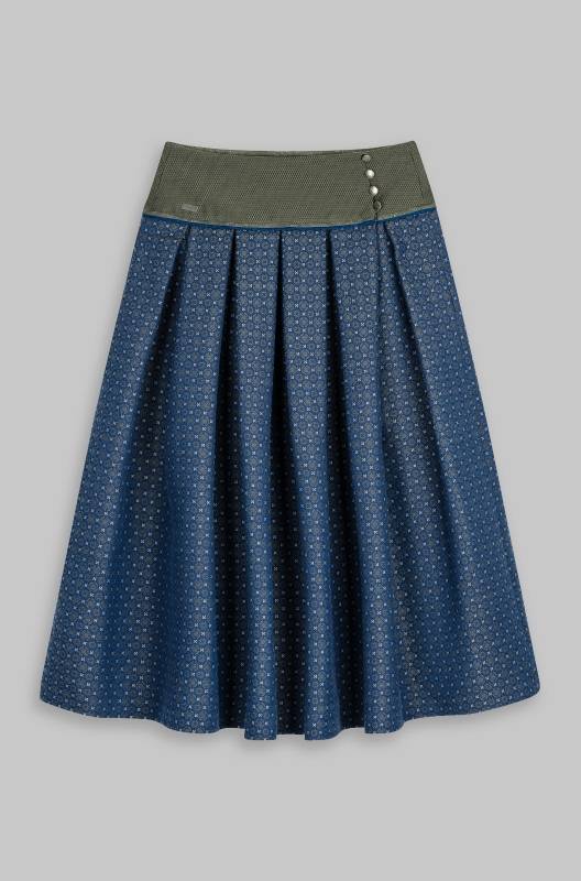 Rockmacherin Amdog Wadenlanger Trachtenrock Mit Edelem Jacquard Aus Baumwollmischung