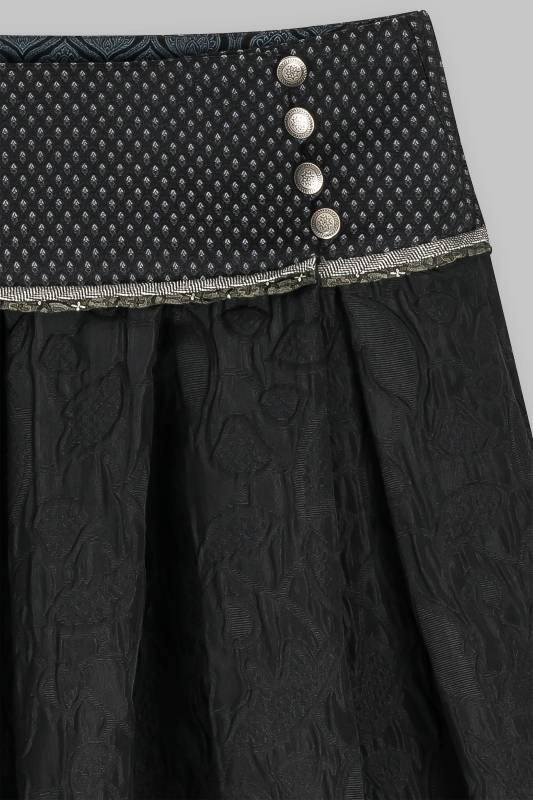 Rockmacherin Aufdnacht Festlicher Trachtenrock Mit Plastisch Gewebten Jacquardstoff