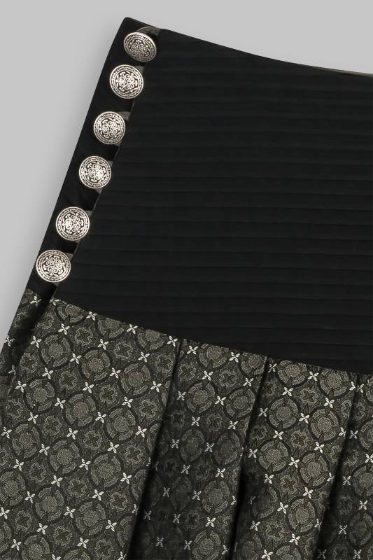 Rockmacherin Chrischtbomlobe Trachtenrock Aus Schimmernder Baumwollmisung