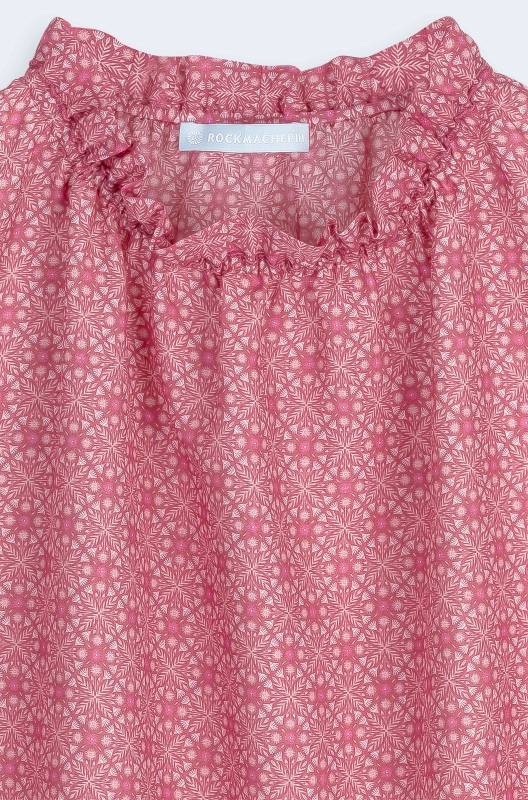 Rockmacherin Edda Luftige Trachtenbluse Aus Seiden-Baumwollmischung