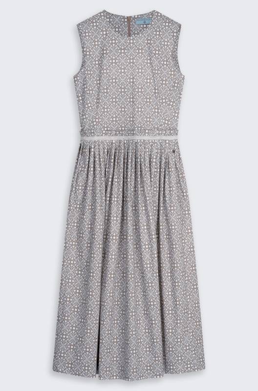 Rockmacherin Elfriede Kleid im Landhausstil mit Print auf elastischer Baumwolle