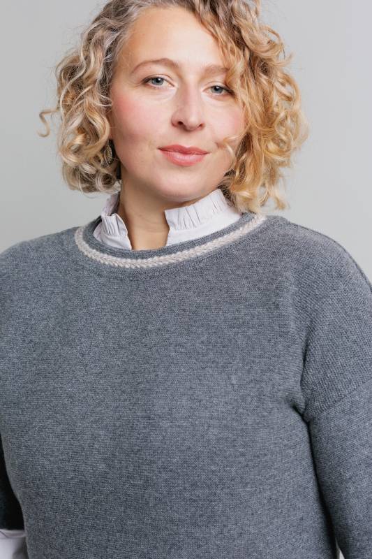 Rockmacherin Ella Trachtiger Strickpullover Mit Kurzem Arm