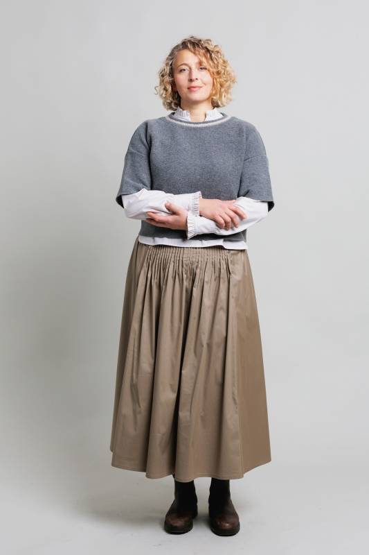 Rockmacherin Ella Trachtiger Strickpullover Mit Kurzem Arm