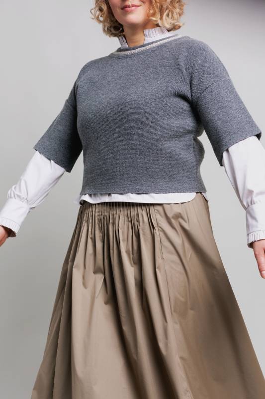 Rockmacherin Ella Trachtiger Strickpullover Mit Kurzem Arm