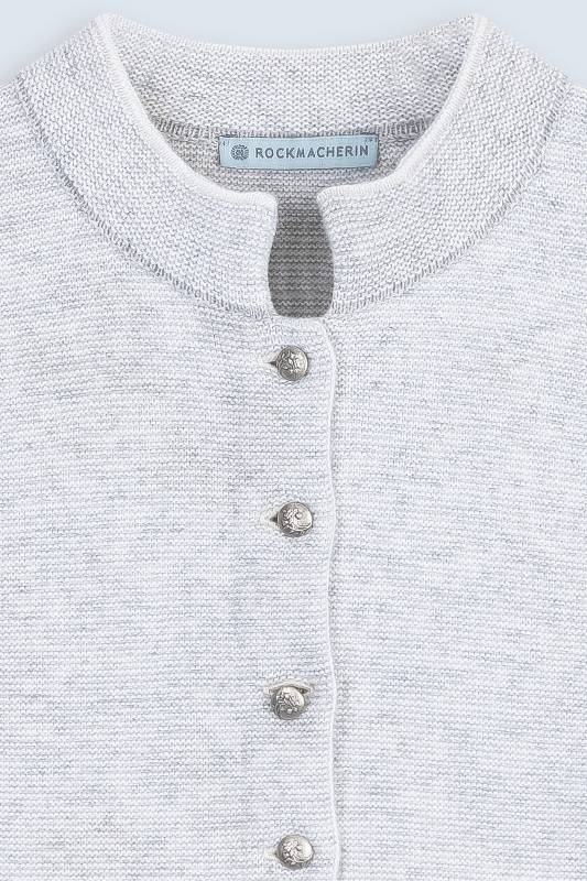 Rockmacherin Florentine Trachten-Strickjacke Mit Stehkragen Aus Merinowolle