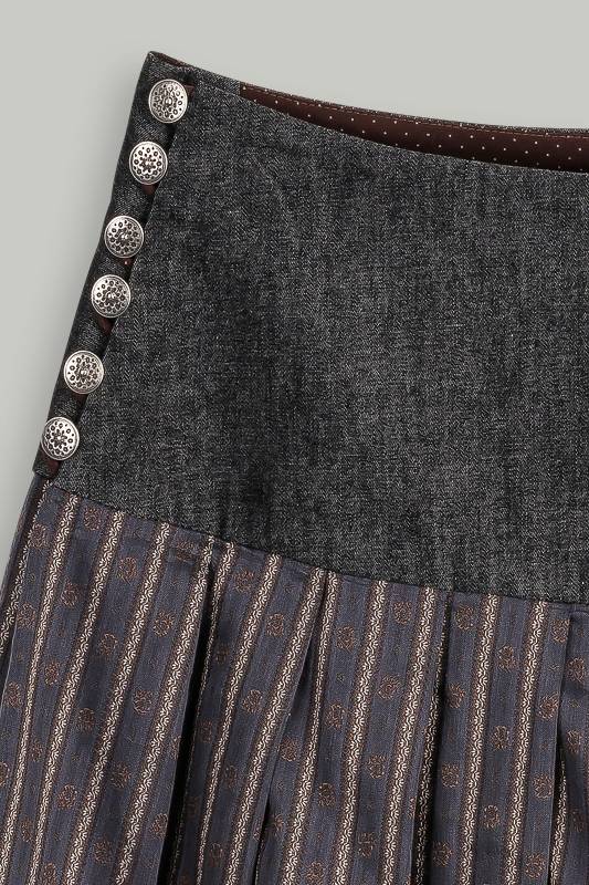 Rockmacherin Gmiadlisei Trachtenrock Mit Gestreiftem Jacquardmuster