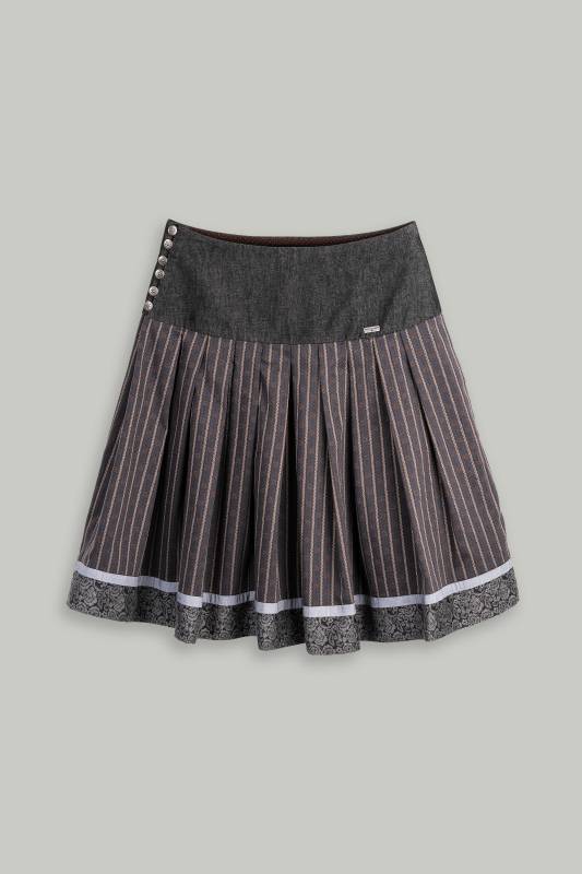 Rockmacherin Gmiadlisei Trachtenrock mit gestreiftem Jacquardmuster