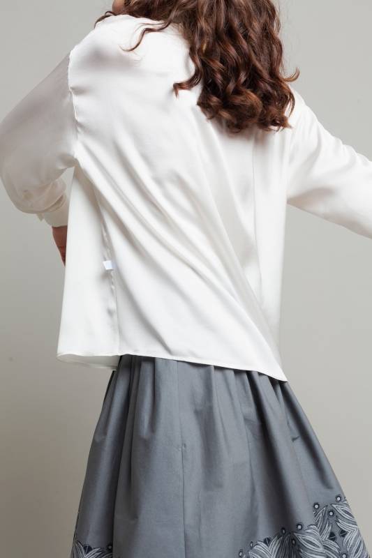 Rockmacherin Hilla Damenbluse Oversized Aus Viskosesatin