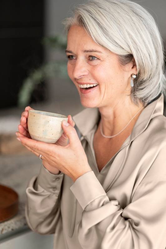 Rockmacherin Hilla Damenbluse Oversized Aus Viskosesatin