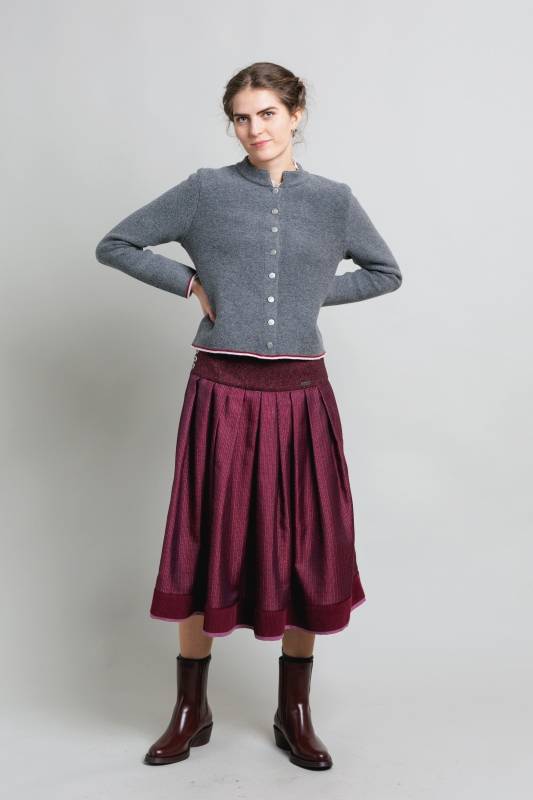 Rockmacherin Holdermües Trachtenrock Aus Seidig Schimmernder Baumwollmischung