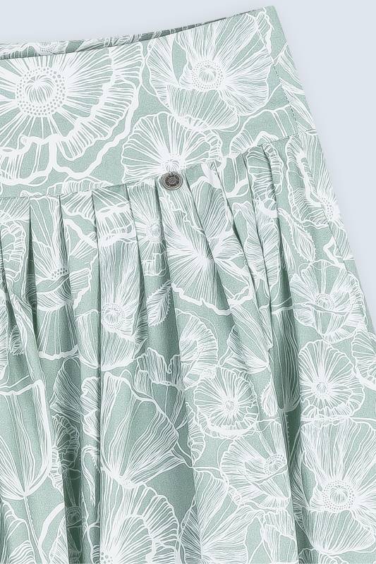 Rockmacherin Kalo Lang Damenrock Mit Plakativem Blumenprint Für Tracht Und Moderne